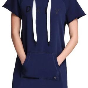 Blue new dkny hoodies dress